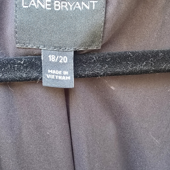 Lane Bryant Gray White Floral Vegan Leather Zip Pockets Moto Jacket Womens 18/20 - Picture 5 of 5